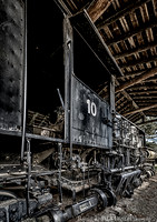 Steam Engine in a Park - Forks, WA