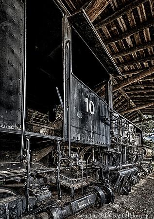Steam Engine in a Park - Forks, WA